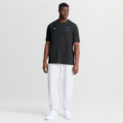Miami Marlins Nike Authentic Collection Dri-FIT Quarter-Zip Windshirt - Black