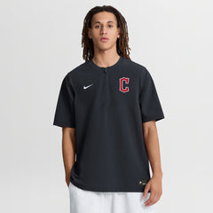 Cleveland Guardians Nike Authentic Collection Dri-FIT Quarter-Zip Windshirt - Navy