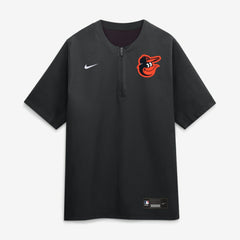 Baltimore Orioles Nike Authentic Collection Dri-FIT Quarter-Zip Windshirt - Black