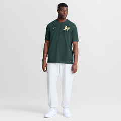 Athletics Nike Authentic Collection Dri-FIT Quarter-Zip Windshirt - Green