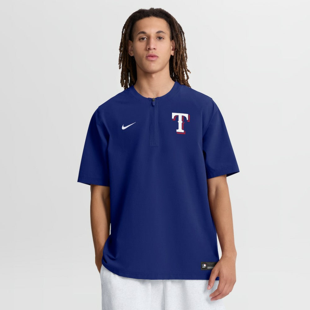 Texas Rangers Nike Authentic Collection Dri-FIT Quarter-Zip Windshirt - Royal