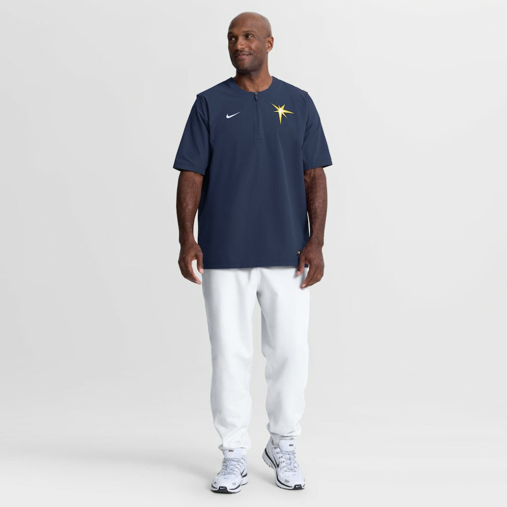 Tampa Bay Rays Nike Authentic Collection Dri-FIT Quarter-Zip Windshirt - Navy