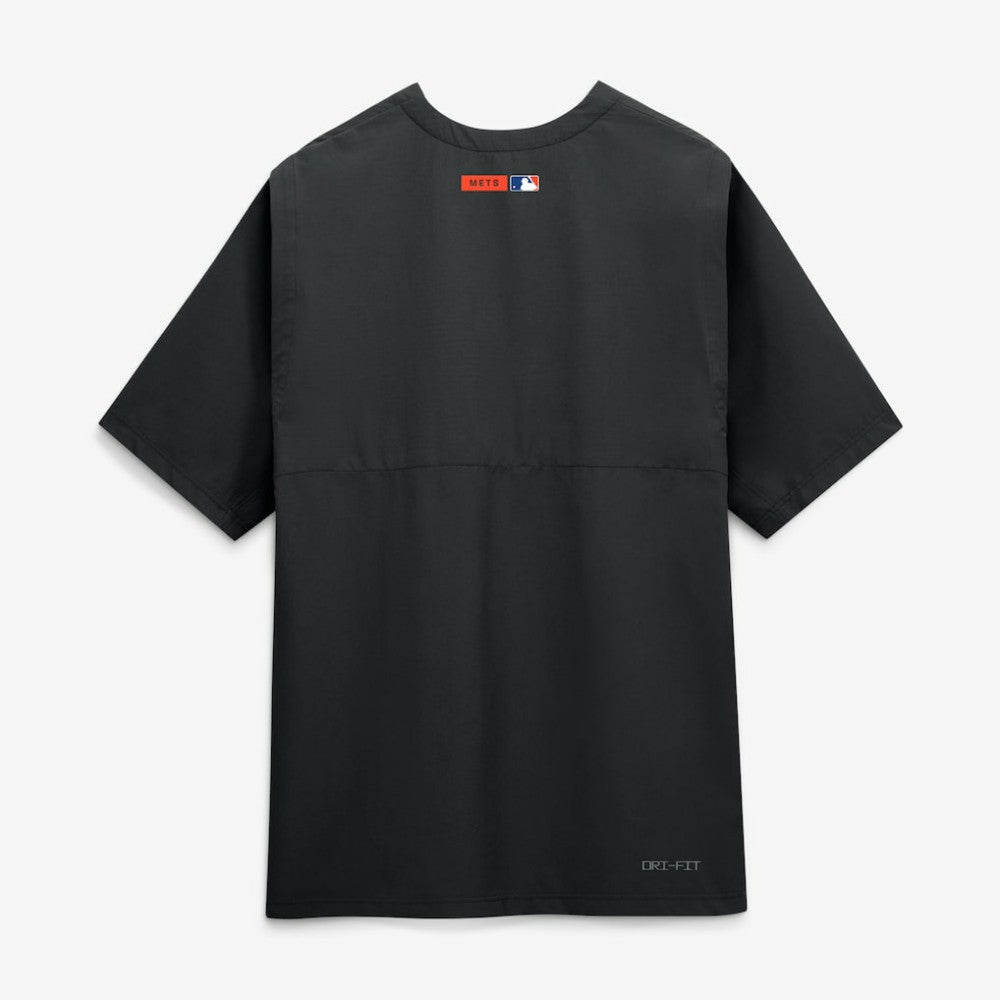 New York Mets Nike Authentic Collection Dri-FIT Quarter-Zip Windshirt - Black