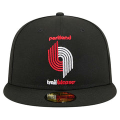 Portland Trail Blazers Core Logo 59FIFTY Fitted Hat Black