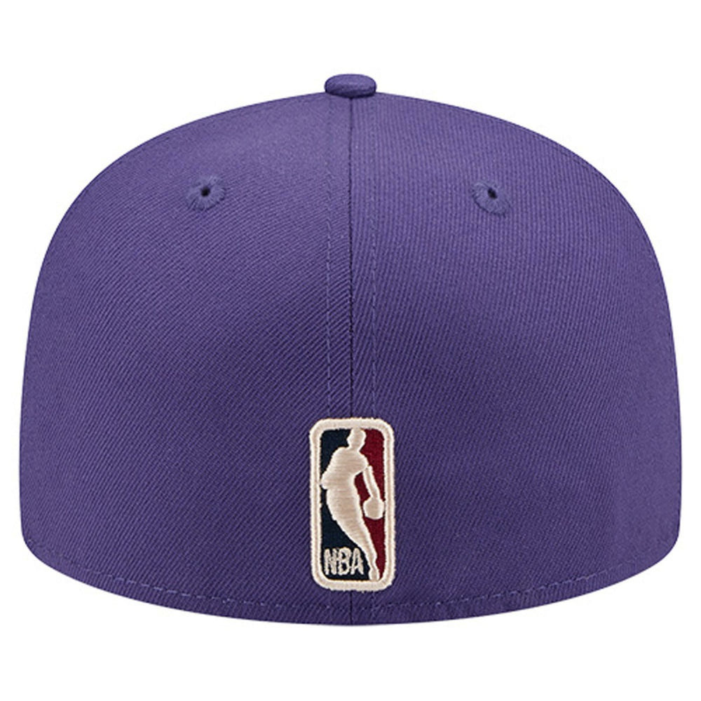 Utah Jazz Core Logo 59FIFTY Fitted Hat Purple