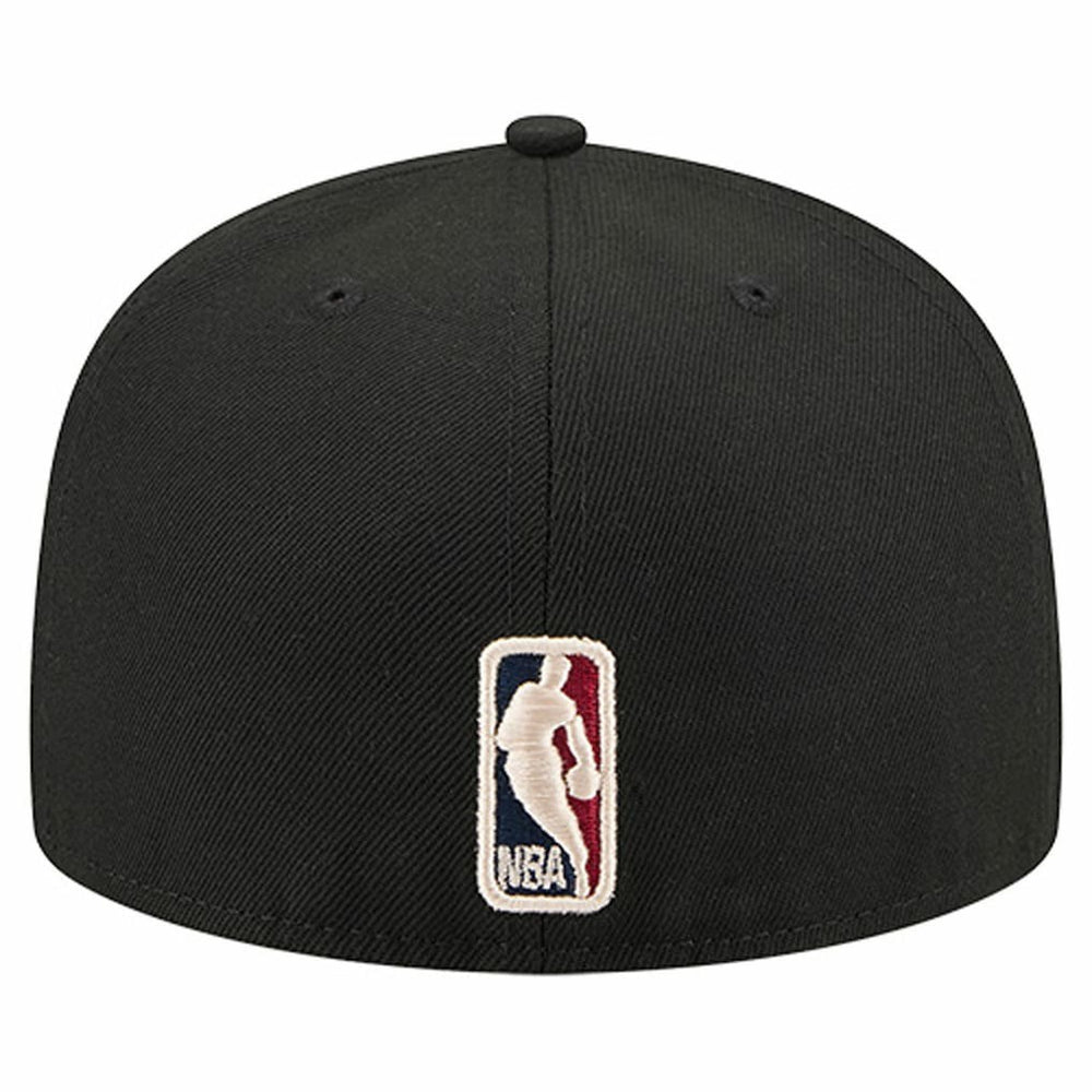 Chicago Bulls Core Logo 59FIFTY Fitted Hat Black