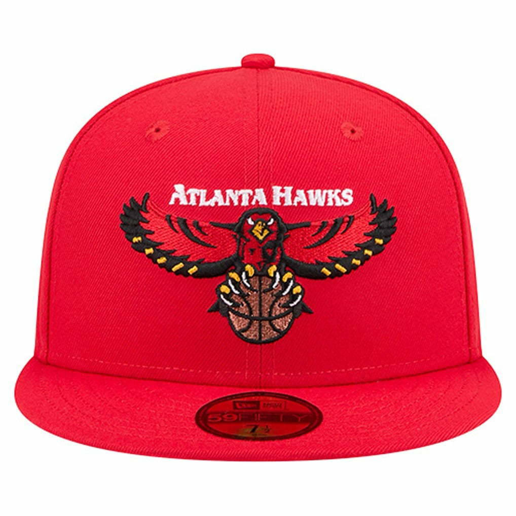 Atlanta Hawks Core Logo 59FIFTY Fitted Hat Red