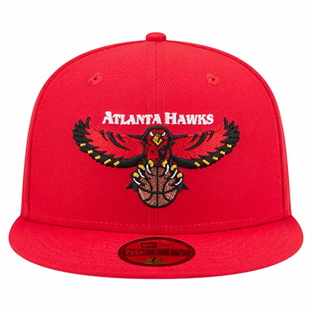 Atlanta Hawks Core Logo 59FIFTY Fitted Hat Red
