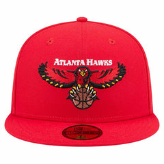 Atlanta Hawks Core Logo 59FIFTY Fitted Hat Red