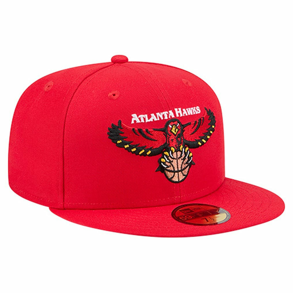 Atlanta Hawks Core Logo 59FIFTY Fitted Hat Red