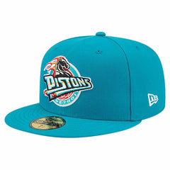 Detroit Pistons Core Logo 59FIFTY Fitted Hat Teal