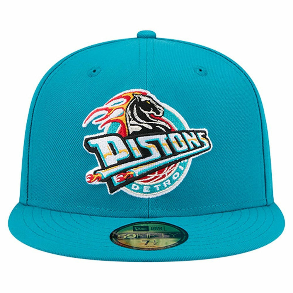 Detroit Pistons Core Logo 59FIFTY Fitted Hat Teal