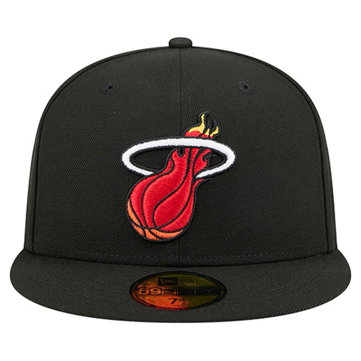 Miami Heat Core Logo 59FIFTY Fitted Hat Black