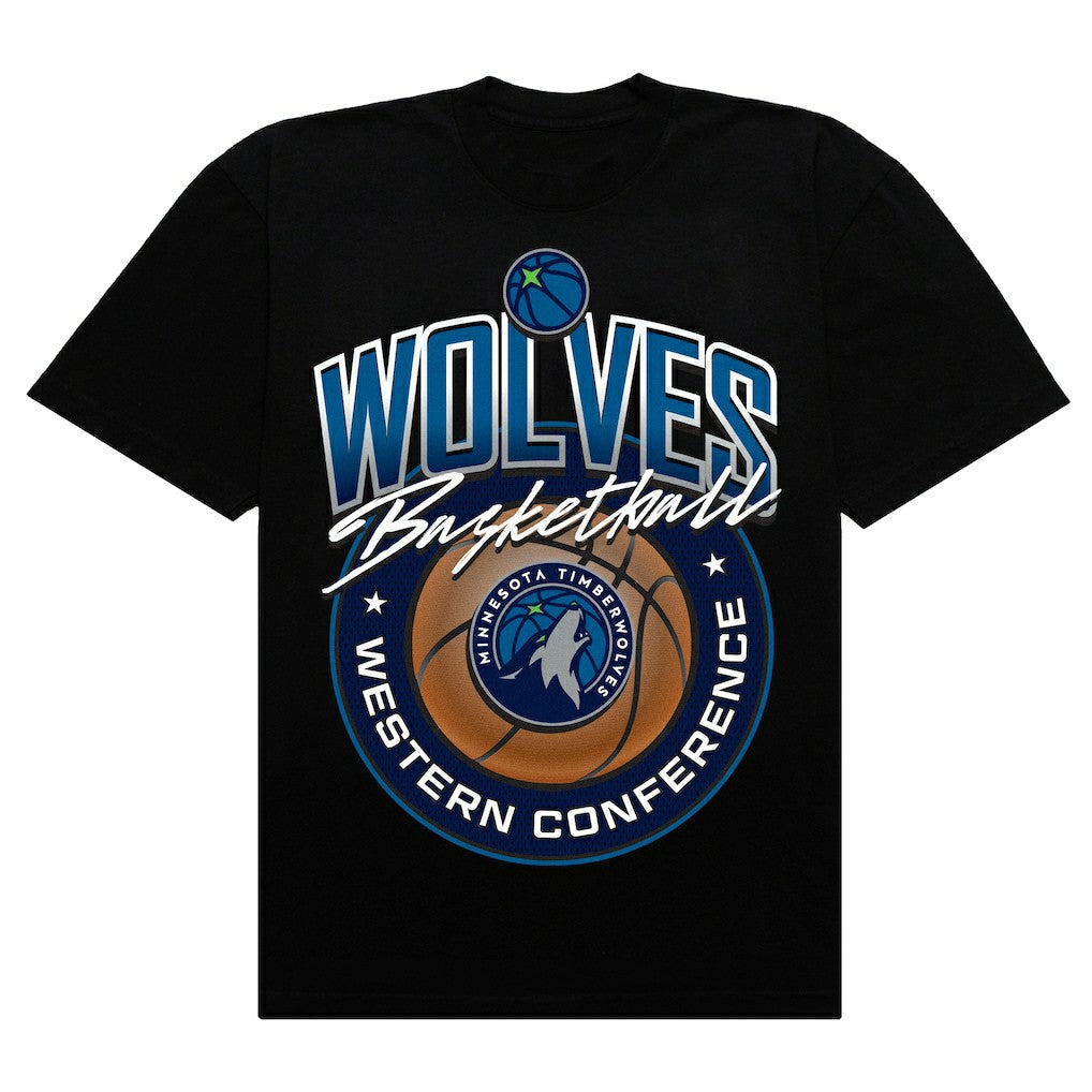 Minnesota Timberwolves Authmade Basketball Mesh Premium T-Shirt Black