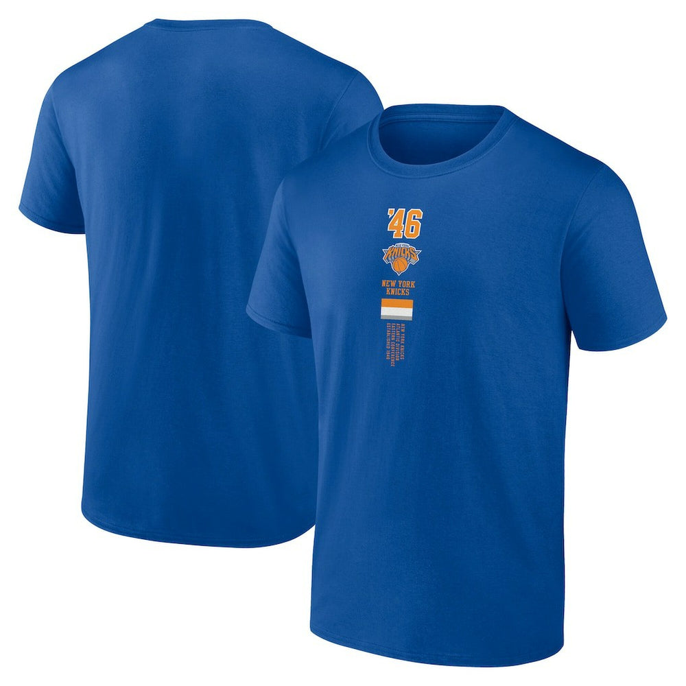 New York Knicks Basket T-Shirt Blue