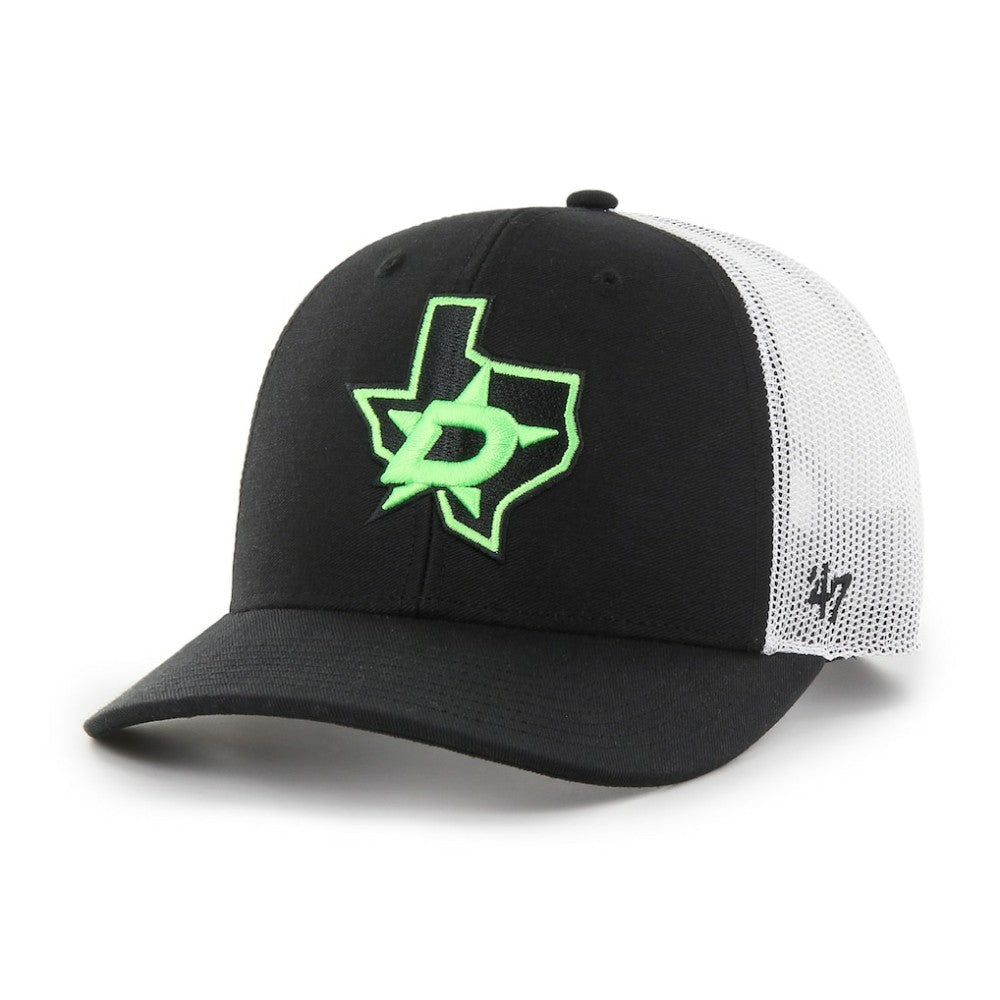 NHL Dallas Stars '47 Prestige Adjustable Trucker Hat - Black/White