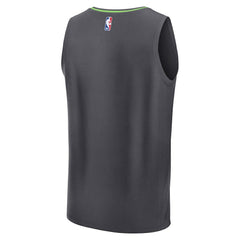 Minnesota Timberwolves Fastbreak Custom Jersey Statement Edition Anthracite