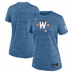 Washington Nationals Nike Women's Authentic Collection City Connect Velocity Dri-FIT T-Shirt - Blue T-shirts