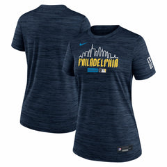 Philadelphia Phillies Nike Women's Authentic Collection City Connect Velocity Dri-FIT T-Shirt - Navy T-shirts