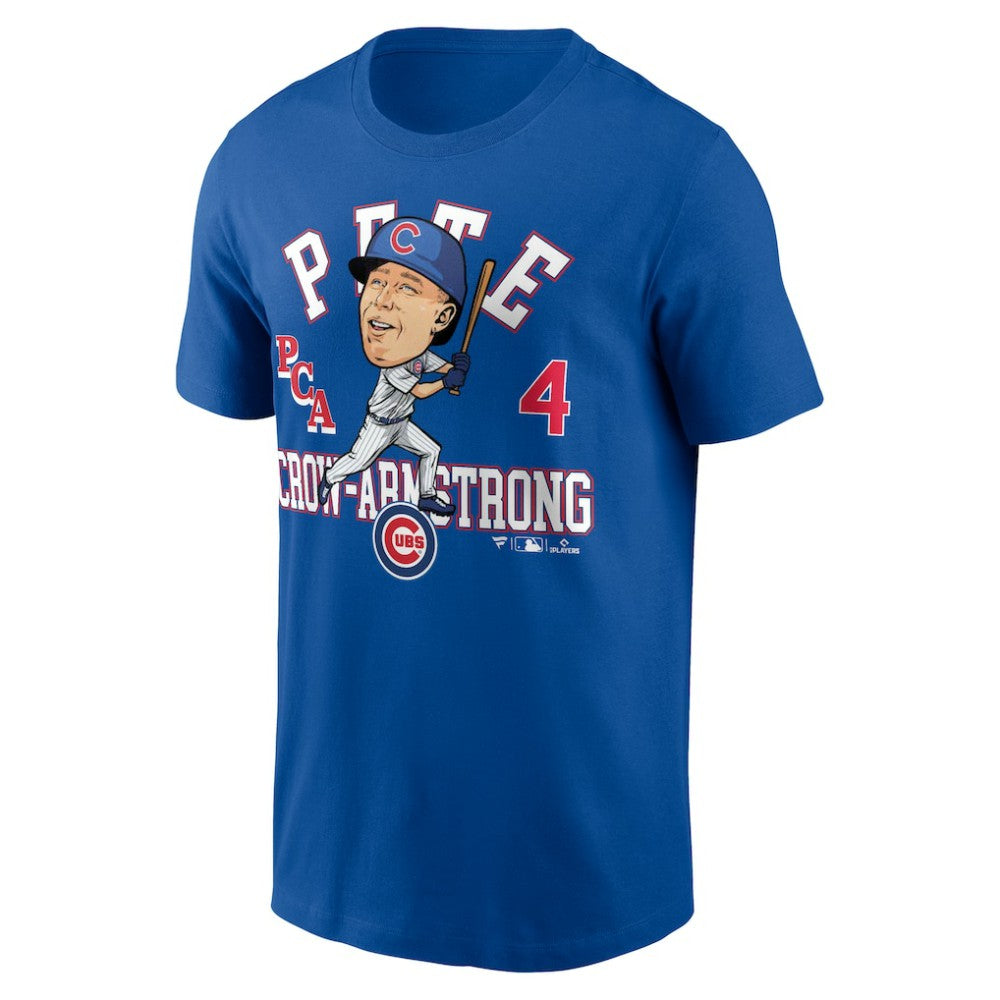 Pete Crow-Armstrong Chicago Cubs Fanatics Hometown Caricature T-Shirt - Royal T-shirts