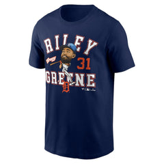 Riley Greene Detroit Tigers Fanatics Hometown Caricature T-Shirt - Navy T-shirts