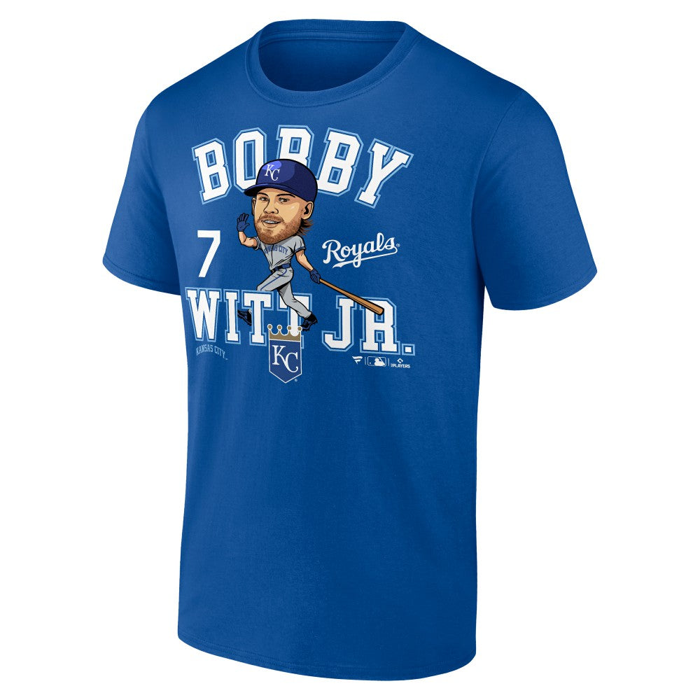 Bobby Witt Jr. Kansas City Royals Fanatics Hometown Caricature T-Shirt - Royal T-shirts