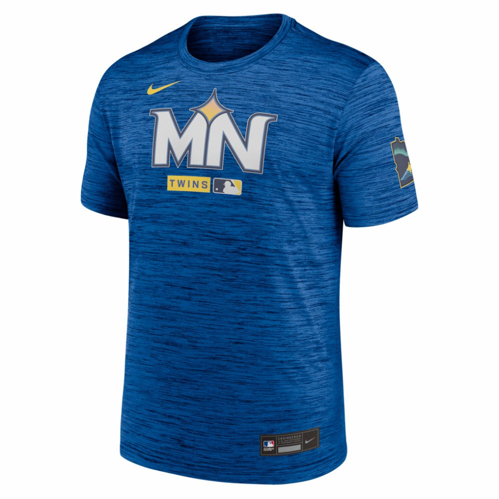 Minnesota Twins Nike Authentic Collection City Connect Velocity Dri-FIT T-Shirt - Royal T-shirts