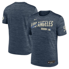 Los Angeles Dodgers Nike Authentic Collection City Connect Velocity Dri-FIT T-Shirt - Navy T-shirts