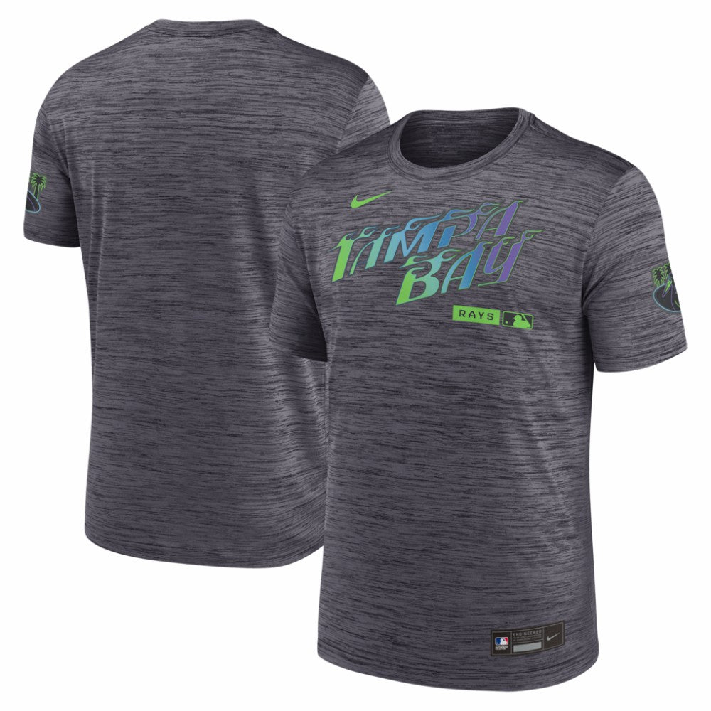 Tampa Bay Rays Nike Authentic Collection City Connect Velocity Dri-FIT T-Shirt - Black T-shirts