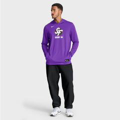 San Francisco Giants Nike City Connect Dri-FIT Long Sleeve Hooded T-Shirt - Purple T-shirts