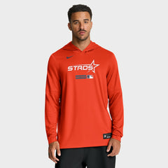 Houston Astros Nike City Connect Dri-FIT Long Sleeve Hooded T-Shirt - Orange T-shirts