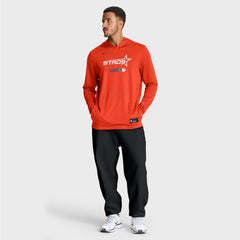 Houston Astros Nike City Connect Dri-FIT Long Sleeve Hooded T-Shirt - Orange T-shirts