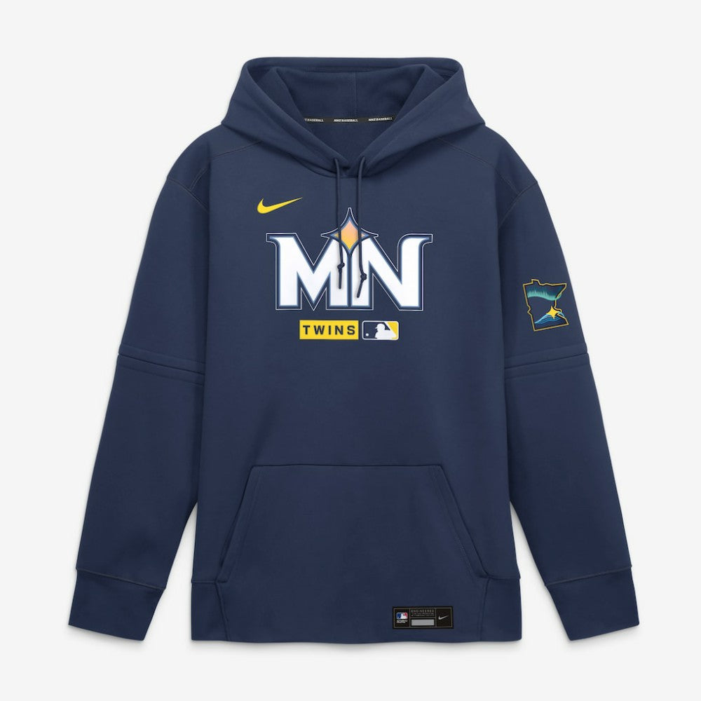 Minnesota Twins Nike Authentic Collection City Connect Therma-FIT Hoodie - Navy Hoodies