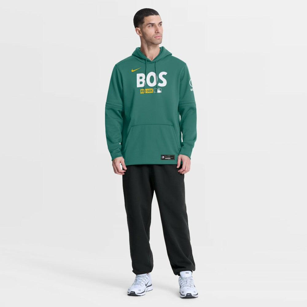 Boston Red Sox Nike Authentic Collection City Connect Therma-FIT Hoodie - Green Hoodies