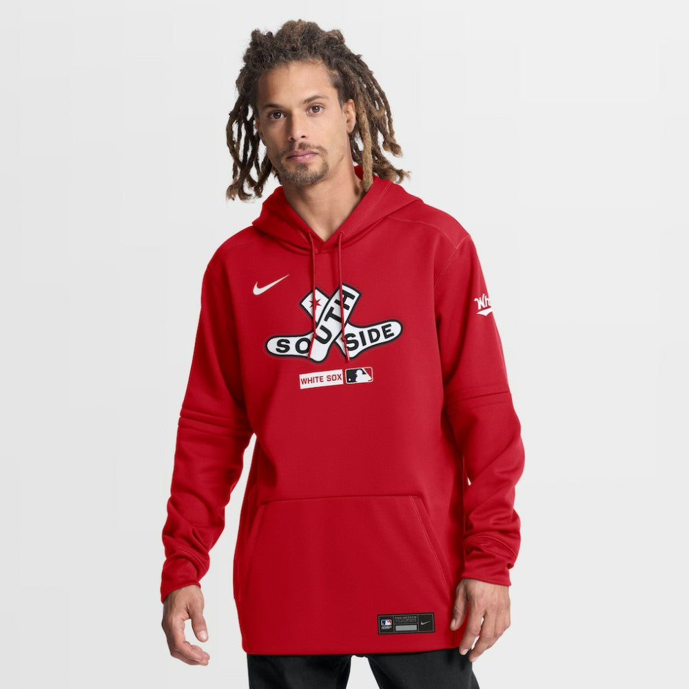 Chicago White Sox Nike Authentic Collection City Connect Therma-FIT Hoodie - Red Hoodies