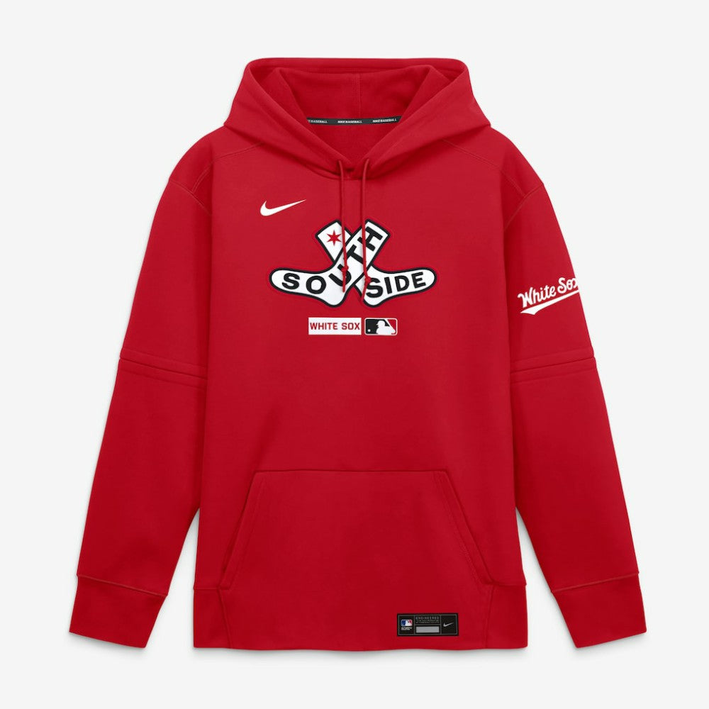 Chicago White Sox Nike Authentic Collection City Connect Therma-FIT Hoodie - Red Hoodies