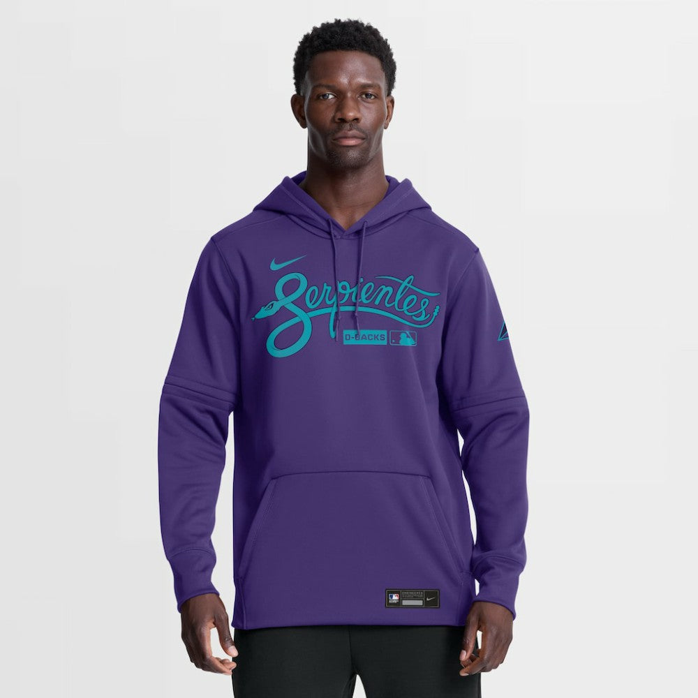 Arizona Diamondbacks Nike Authentic Collection City Connect Therma-FIT Hoodie - Purple Hoodies