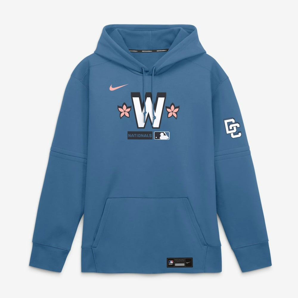 Washington Nationals Nike Authentic Collection City Connect Therma-FIT Hoodie - Blue Hoodies