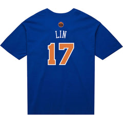 Jeremy Lin New York Knicks Name & Number T-Shirt Blue