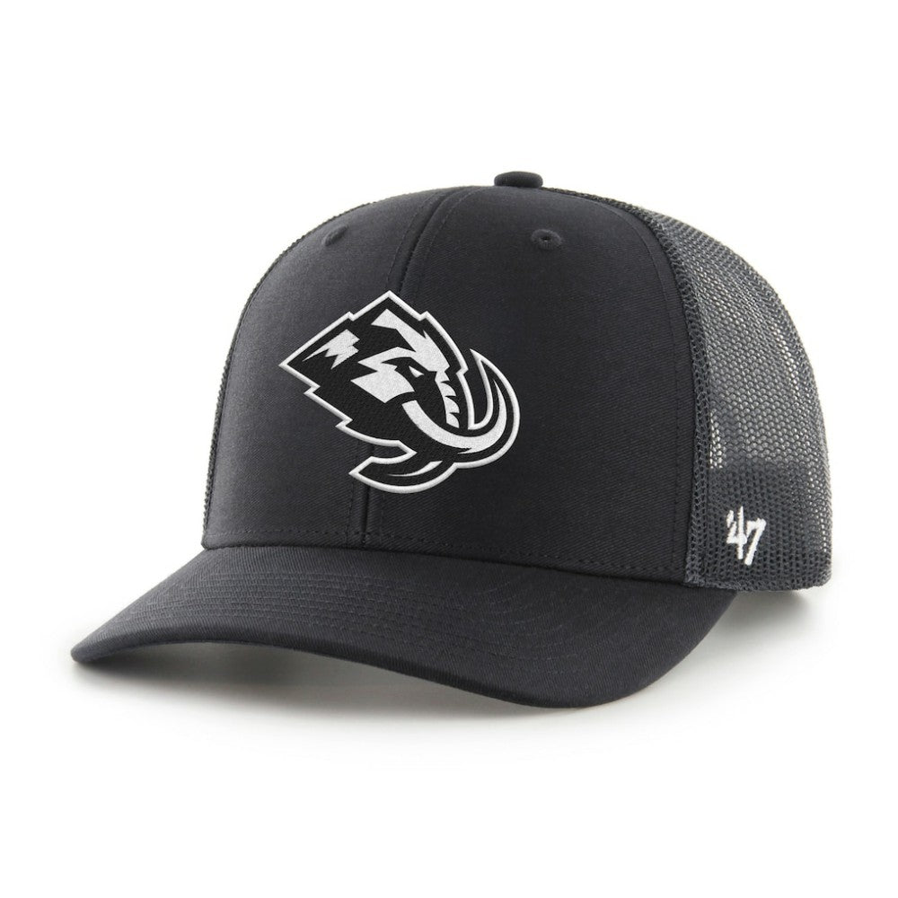 NHL Utah Mammoth '47 Logo Trucker Adjustable Hat - Black/