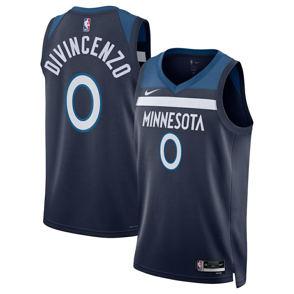 Donte DiVincenzo Minnesota Timberwolves Unisex Swingman Jersey Icon Edition Navy