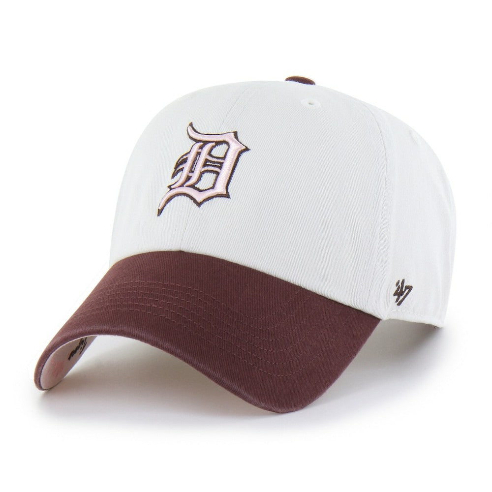 Detroit Tigers '47 Unisex Love Letter Clean Up Adjustable Hat - Stone/Burgundy Hats