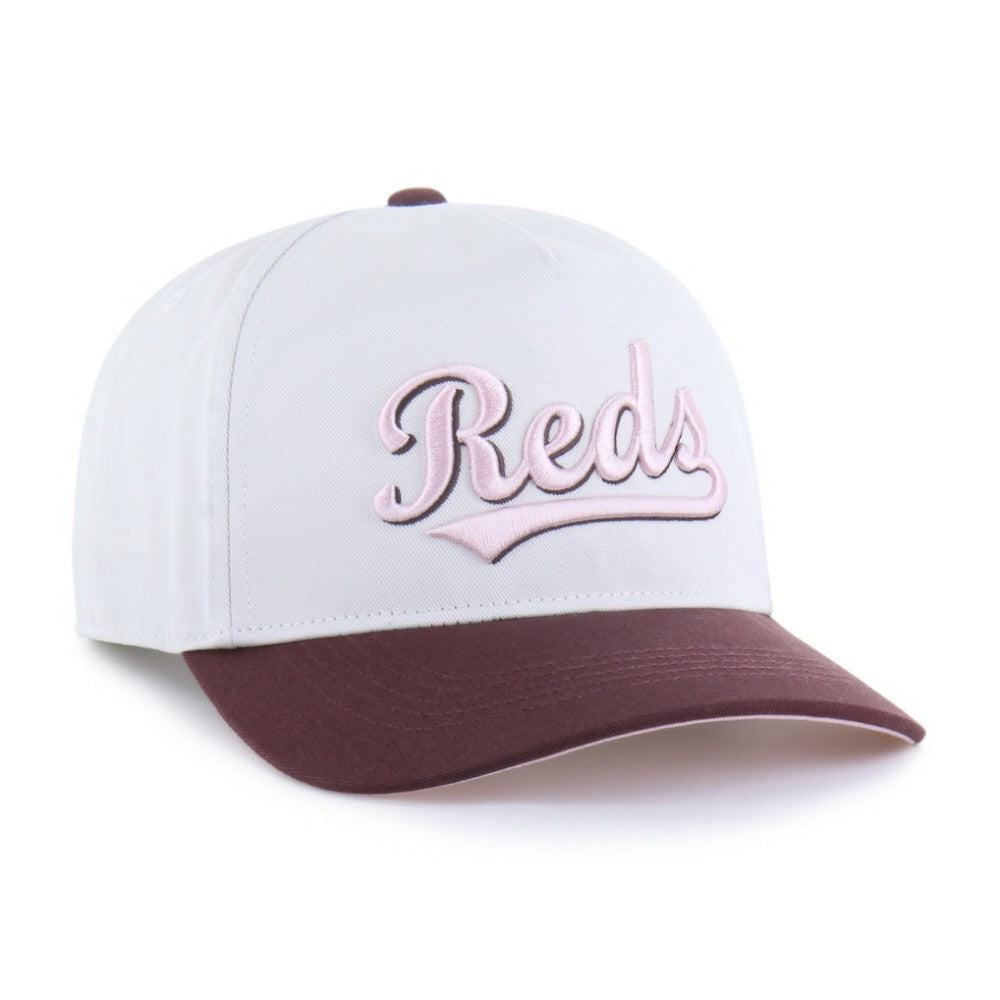 Cincinnati Reds '47 Unisex Love Letter Adjustable Hitch Hat - Stone/Burgundy Hats
