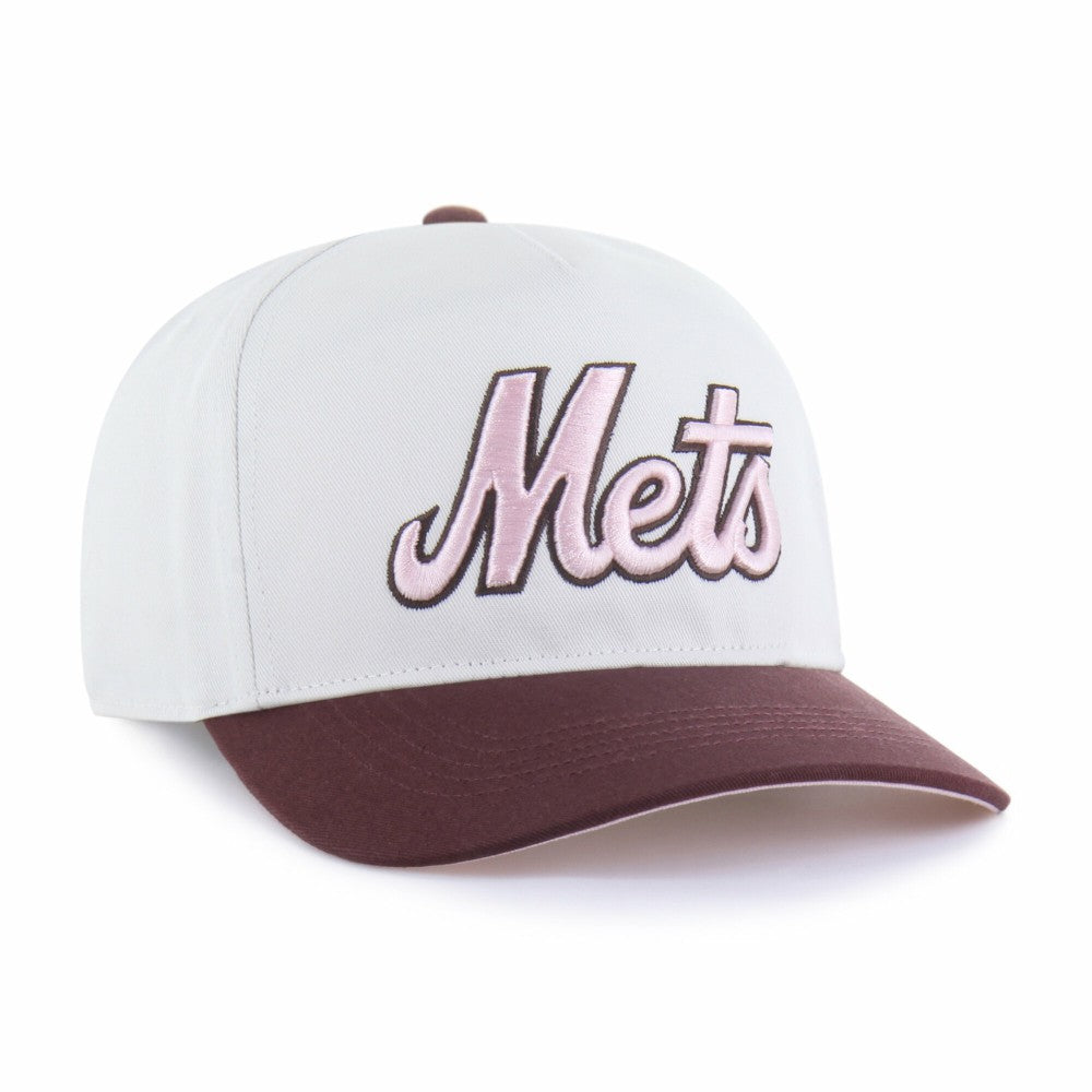 New York Mets '47 Unisex Love Letter Adjustable Hitch Hat - Stone/Burgundy Hats
