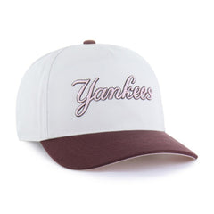 New York Yankees '47 Unisex Love Letter Adjustable Hitch Hat - Stone/Burgundy Hats