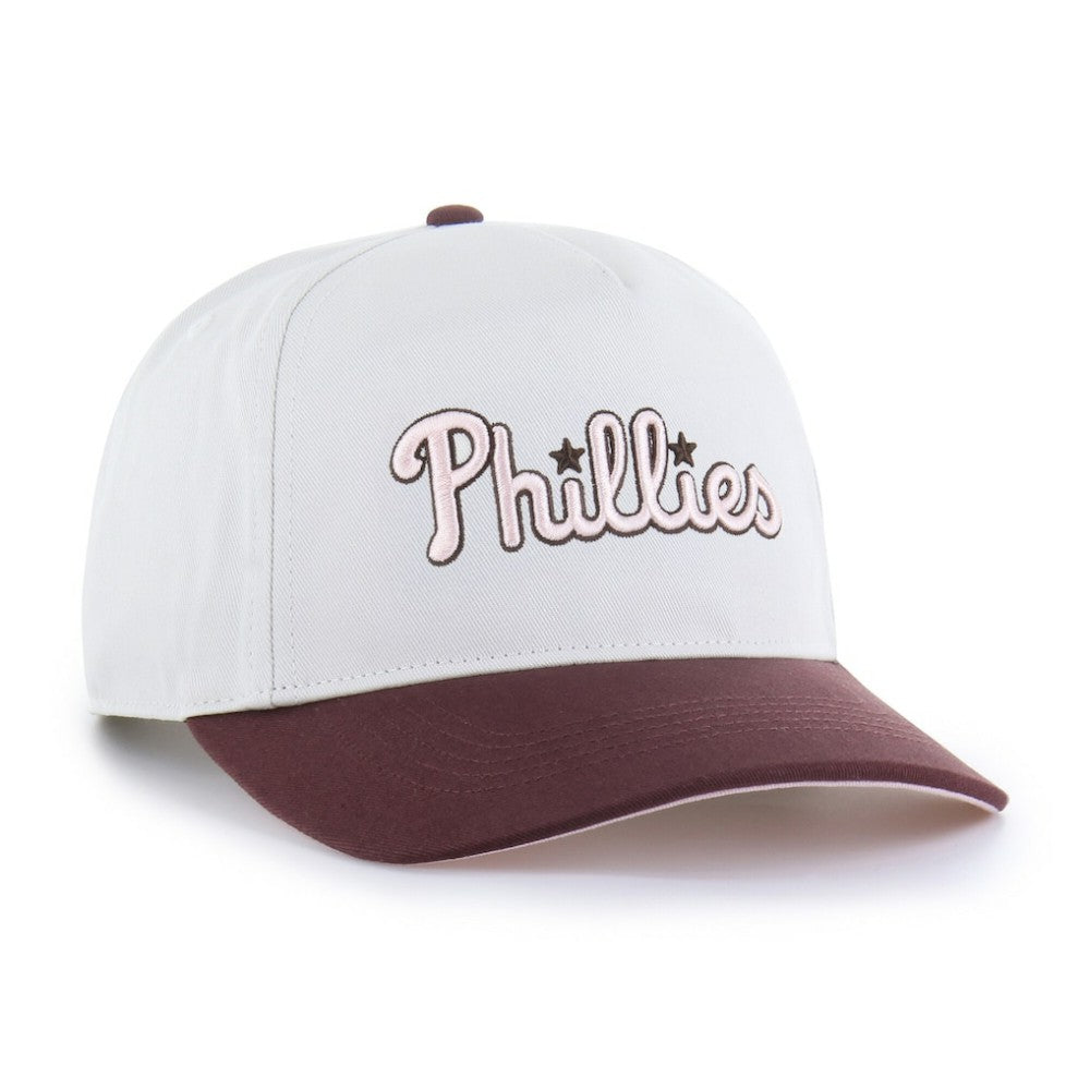 Philadelphia Phillies '47 Unisex Love Letter Adjustable Hitch Hat - Stone/Burgundy Hats
