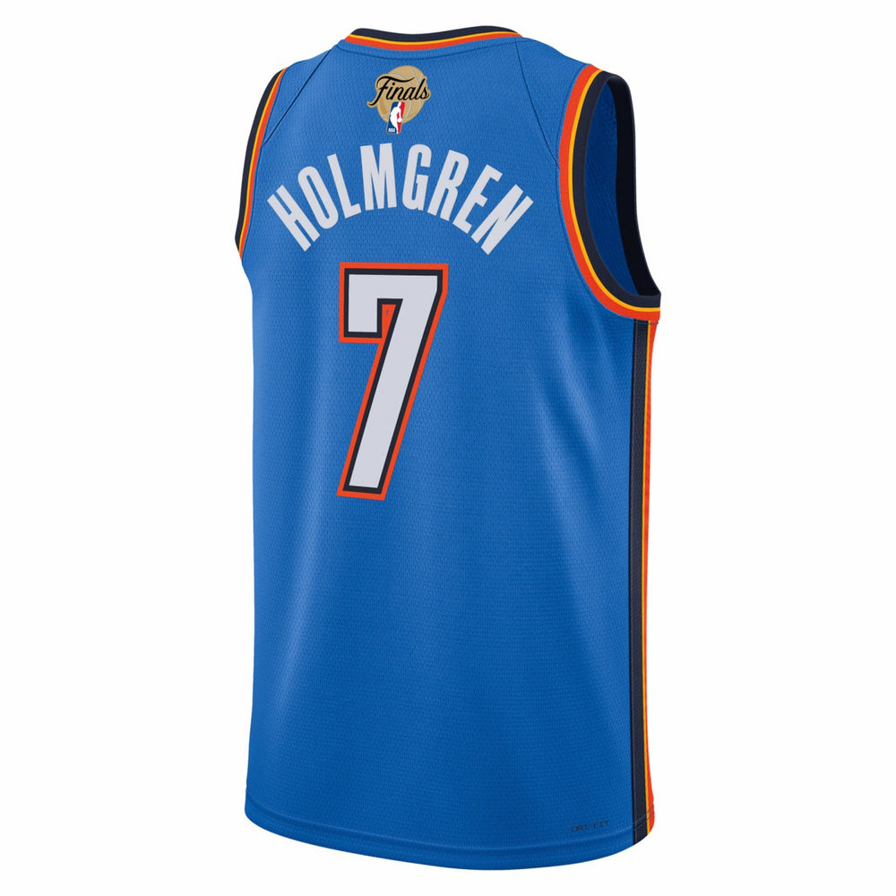 Chet Holmgren Oklahoma City Thunder Unisex 2025 NBA Finals Swingman Jersey Icon Edition Blue