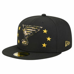 NHL St. Louis Blues New Era Military Appreciation Digital Camo Stars 59FIFTY Fitted Hat - Black