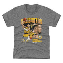 Tyrese Haliburton Indiana Pacers 500 Level Youth Collage T-Shirt Gray