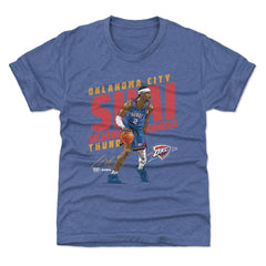 Shai Gilgeous-Alexander Oklahoma City Thunder 500 Level Youth Slant T-Shirt Blue